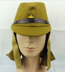 WWII Japanese army soldier Field cap hat with neck flaps size XL - Picture 1 of 6