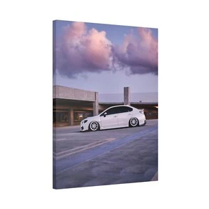 Subaru WRX High Resolution Museum Quality Vertical Car Canvas Print #010 - Picture 1 of 10