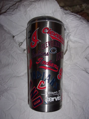 Stainless Steel Tervis Tumbler Cleveland Indians Cover