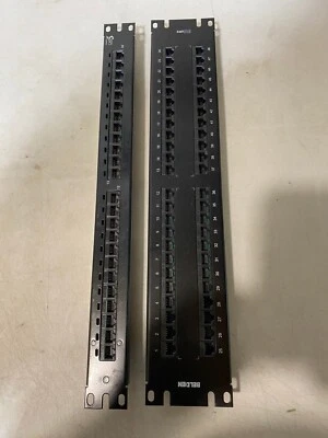 Belden CAT5e + IBDN Cat5 Mount Network Punch down Patch Panels -- PAIR - Image 1 of 4