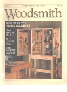 Woodsmith Magazine # 91 February 1994 Tool Cabinet + Shaker Bench + Coffee Table - Picture 1 of 1