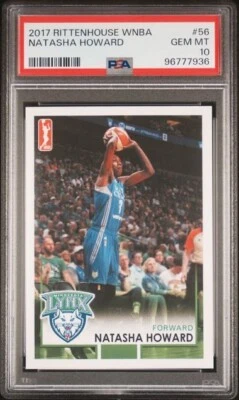 2017 Rittenhouse WNBA Natasha Howard PSA 10 Florida St Seminoles Indiana Fever - Image 1 of 2