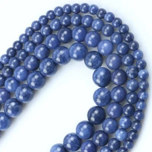 Blau Kyanit Zwischenring Lose Perlen Stein-Herstellung Zubehör Armband Halskette Perle - Bild 1 von 12