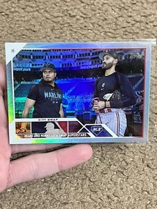 2023 Topps Update  Luis Arraez/Pablo Lopez Rainbow Foil Veteran Combos  #US302