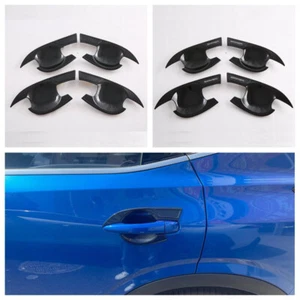 Borde de tazón negro brillante con manija de puerta exterior para Nissan Qashqai 2023 2024 - Imagen 1 de 4