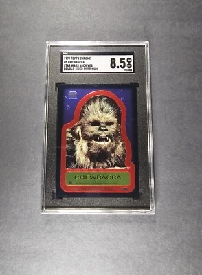 1999 Topps chrome star wars archive sticker sgc graded - Image 1 of 4