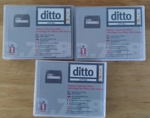 Three (3) Iomega Ditto Cartridges 3.7 GB for 2GB Drives with original cases - Bild 1 von 3