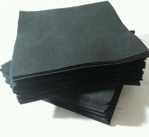 Lot of 200pcs quilt blocks, cotton charm pack, 5" squares, BLACK solid fabric. - Picture 1 of 3