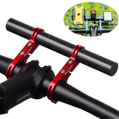Aluminum Bike Handlebar Extender Extension Carbon Fiber Bracket Alloy Clamp US - Image 1 of 4