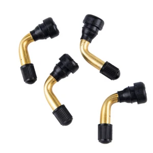 20 Pack PVR50 Valve Stem Bent 45 Degree Angled Brass Stem Snap-in Rubber Base - Picture 1 of 8