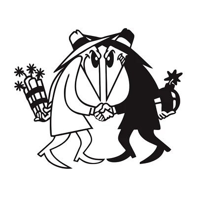 Spook Decal Spy vs Spy Made in USA Multiple Color Options & Sizes Avail 6+yrs - Image 1 of 4