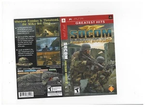 Socom fire Team Bravo 2 Greatest Hits PSP ARTWORK ONLY Authentic Excellent - Picture 1 of 1