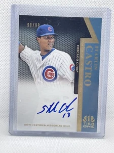2011 Topps Tier One Starlin Castro On The Rise Autogramm #98/99 - Bild 1 von 1