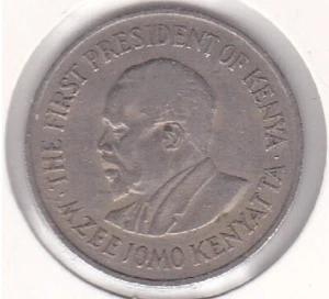 Kenya 1 Shilling Coin 1969 Jomo Kenyatta Good Condition Circulated Ungraded - Picture 1 of 2