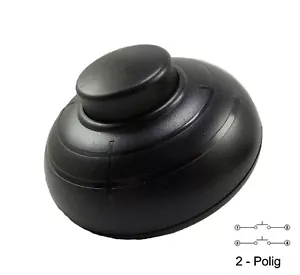 Fußschalter, 3-pol (2), 250V, 2A, Schnur-Schalter für 2- oder 3-adrige Kabel - Picture 1 of 5