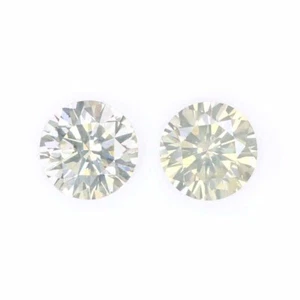 Diamante de corte redondo suelto natural de 0,40 quilates 3,70 mm blanco - diamante color I LQ2172 - Imagen 1 de 8