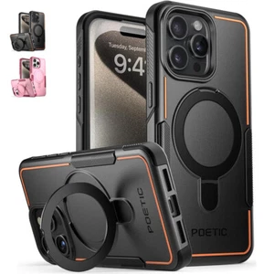 For iPhone 15 / iPhone 15 Pro Max Case | Poetic Compatible with MagSafe Cover - Picture 1 of 29