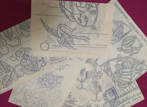 6 Embroidery Transfers issued with STITCHCRAFT magazine 1941 - Picture 1 of 4