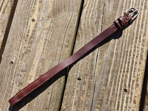 Devoucoux Brown Leather SINGLE Cheekpiece -Bridle Replacement Part - 12" Long - Picture 1 of 6