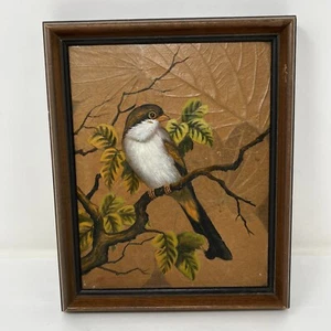 Vintage Kunstwerk von LERT mit dem Titel "Pretty Bird" Echtheitszertifikat auf der Rückseite des Gemäldes AUTHENTISCH - Bild 1 von 12