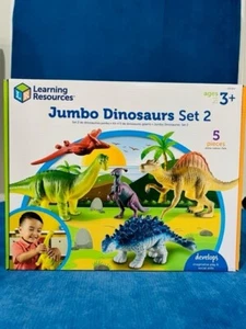 Learning Resources Jumbo Dinosaurs Expanded Set - 5 Pieces, Ages 3+, Dinosaurs - Picture 1 of 5