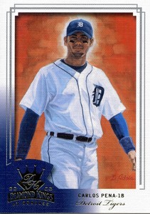 2003 Donruss Diamond Kings Sample Gold #29 Carlos  Pena