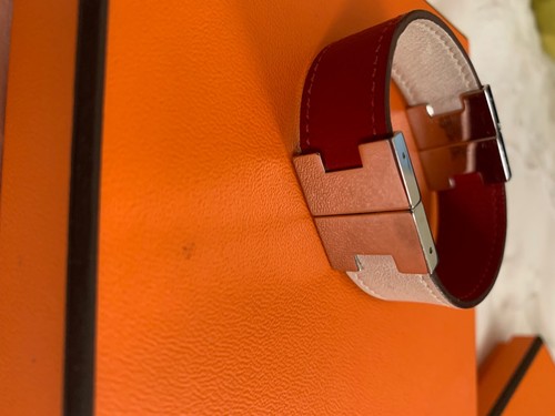 HERMÈS bracciale pelle reversibile hermes slide