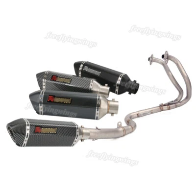 Tubo de cabezal delantero con punta de escape de todo el sistema para Kawasaki Ninja 300 Z300 2013-2016 Foto 1 de 4