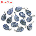 Natural Gemstones Teardrop Drop Mixed Stone Reiki Chakra Healing Beads Pendant