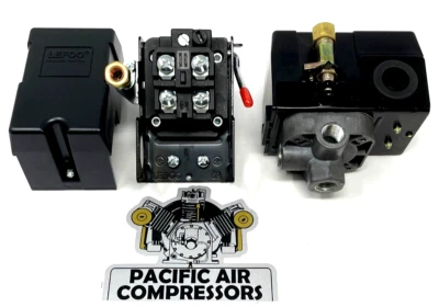 HUSKY E103951 REPLACEMENT PRESSURE SWITCH. FOUR PORT. 95-125 PSI, 120/230 VOLT