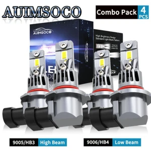 4x 9005&9006 LED Headlight Bulb Combo Kit For Chevrolet C1500 Suburban 1992-1999 - Picture 1 of 16