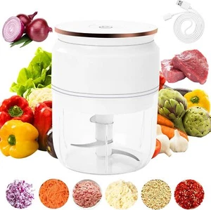 300ml Electric Chopper Mini Food Processor Blender Meat Vegetable Crusher Mixer - Picture 1 of 8