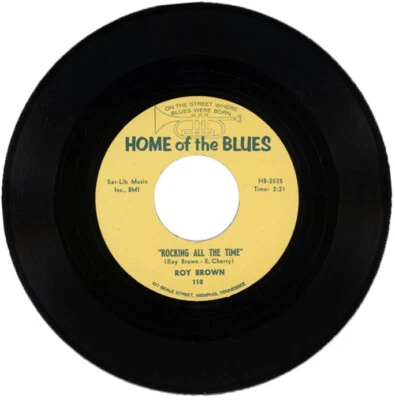 ROY BROWN / WOODROW ADAMS "ROCKING ALL THE TIME c/w SOMETHING ON MY MIND" R&B - Image 1 of 2