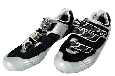 Велосипедные туфли Pearl iZumi синие серебристые I Beam женские размер США 7 б/у - Изображение 1 из 4