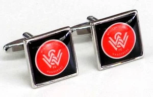 52161 WESTERN SYDNEY WANDERERS A LEAGUE SOCCER TEAM LOGO CUFF LINKS CUFFLINKS - Picture 1 of 1