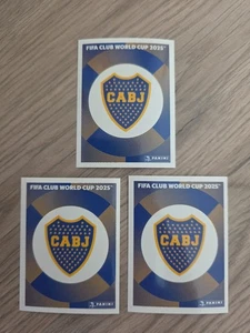 3x 2025 Panini FIFA Club World Cup Sticker Boca Juniors logo squadra #155 Argentina - Foto 1 di 2