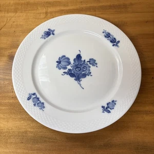 PLATO DE CENA REAL COPENHAGEN TRENZADO FLORES AZULES GRANDE 10 7/8" 627 - Imagen 1 de 5