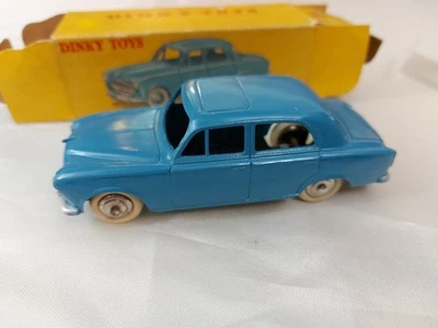 DINKY TOYS FRANCE 24B PEUGEOT 403 BLEU AVEC BOITE LE TOUT D'ORIGINE  - Photo 1/4