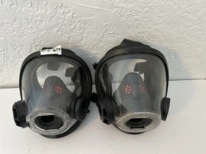 2X Scott AV-3000 HT Máscara Bombero MASCARILLA Talla Mediana USADA - Imagen 1 de 9