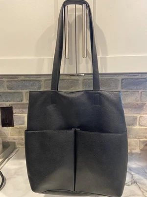 Bolso de Mano Mossimo Supply Co Negro Doble Asa Foto 1 de 3