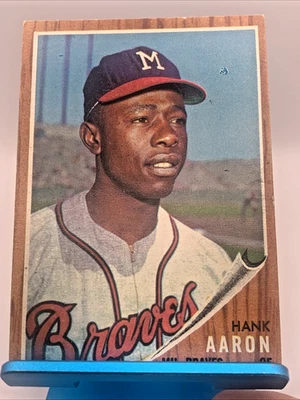 1962 Topps - Hank Aaron #320 Milwaukee Braves EX Sharp Compra ahora Envío gratuito 🔥 Foto 1 de 4