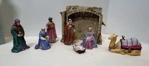 Belén de porcelana Avon 1989 O Holy Night conjunto completo 8 piezas - - Imagen 1 de 20