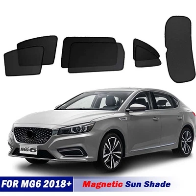 Magnetic Sun Shades For MG MG6 2018-2025 Front Rear Port Back Windows Sun Blind - Image 1 of 4