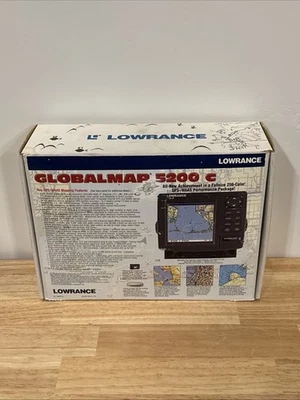NEW Lowrance Globalmap 5200C GPS Chartplotter, LGC-3000 Antenna, Manuals, Cords+ - Image 1 of 4