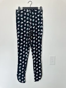 Leggings elasticizzati Kate & Mallory donna XS nero bianco floreale cerniera - Foto 1 di 7