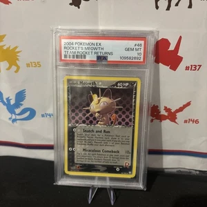 Rocket’s Meowth 046/109 – Team Rocket Returns Pokémon EX 2004 PSA 10  - Picture 1 of 1