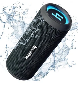 HEYSONG Sonic Blast Bluetooth Speaker Black – Waterproof, Wireless, LED Light - Picture 1 of 7