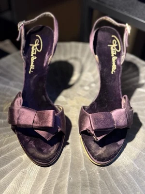 Roberto Cavalli Vero Cuolo 紫色高跟鞋 37 码 — 第 1/4 张图片