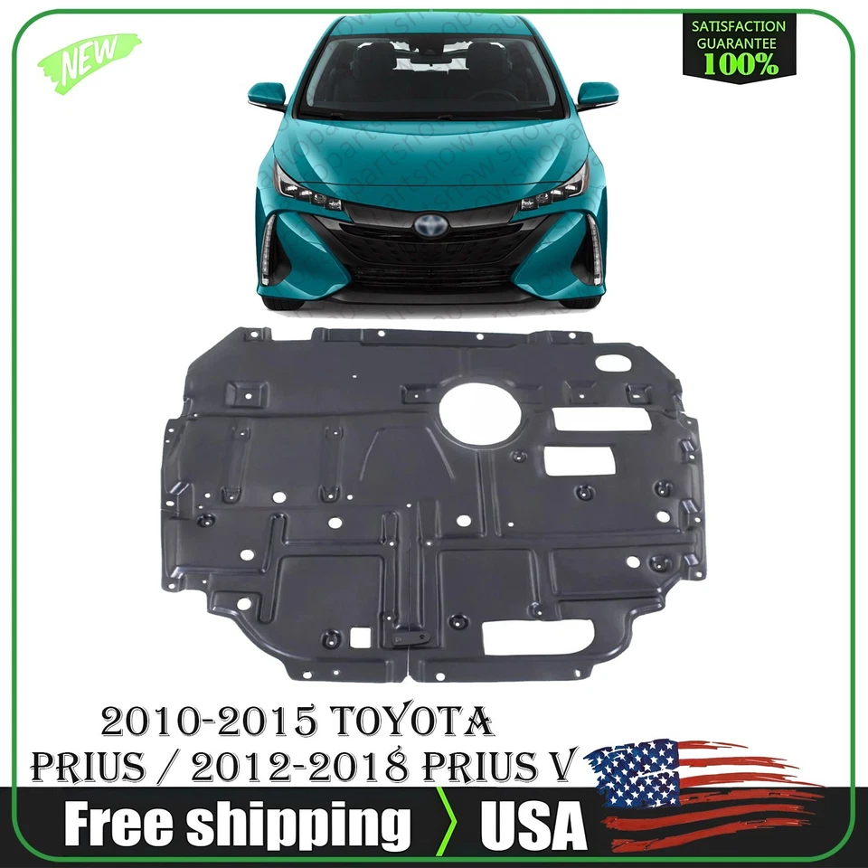 Front Center Engine Splash Shield For 2010-2015 Toyota Prius / 2012-18 Prius V Foto 1 de 4
