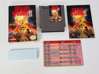 Carro gráfico manual Dragon Warrior III 3 NES CIB buen estado Foto 1 de 4